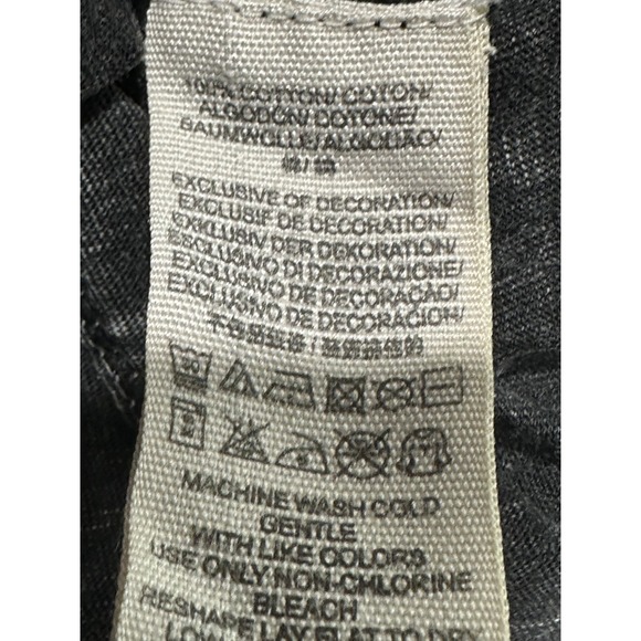 Free People Top Women's Size Small Black Long Sleeve Textured Fabric Boho EUC - Picture 4 of 8